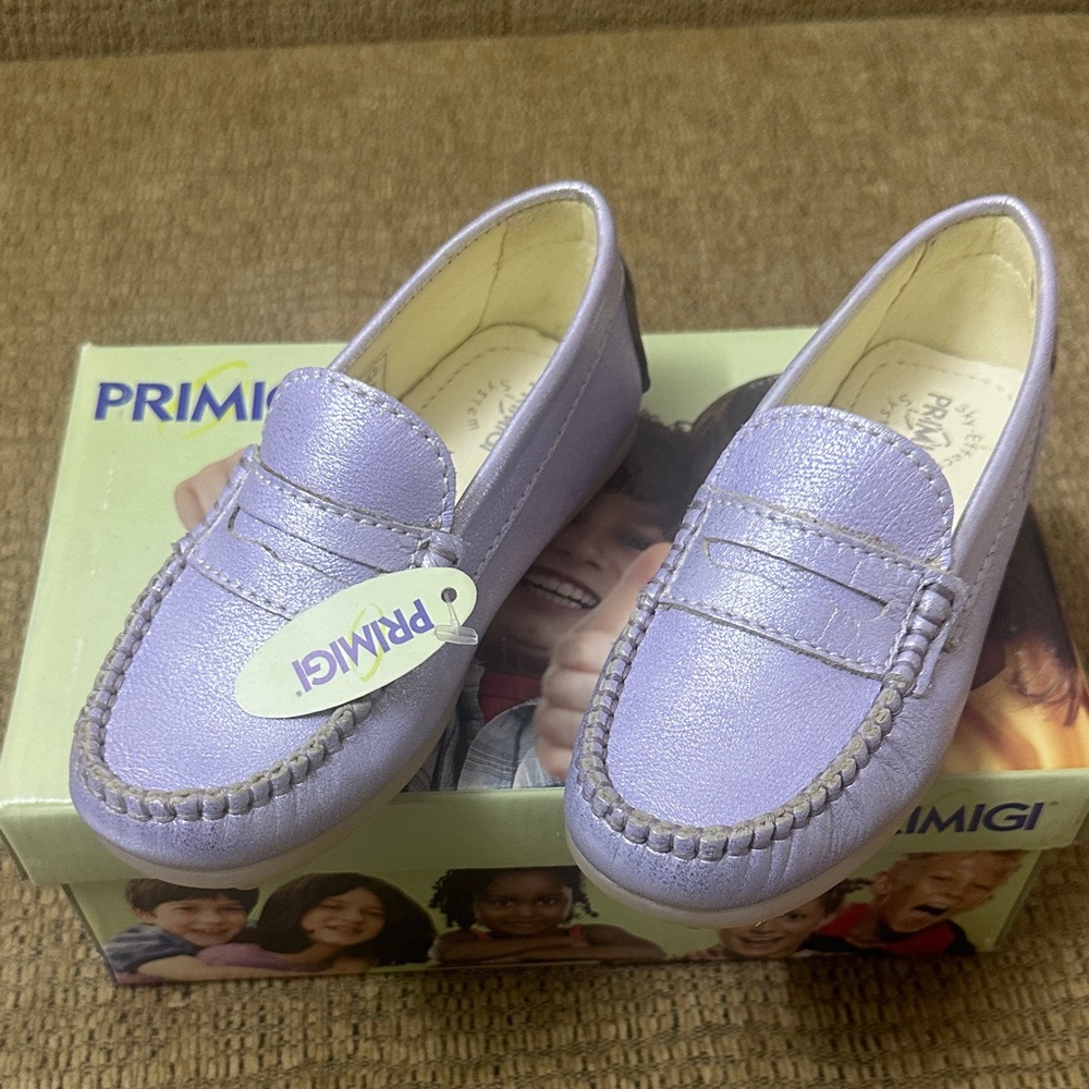 Primigi Lilac Girls Penny Loafers - size28